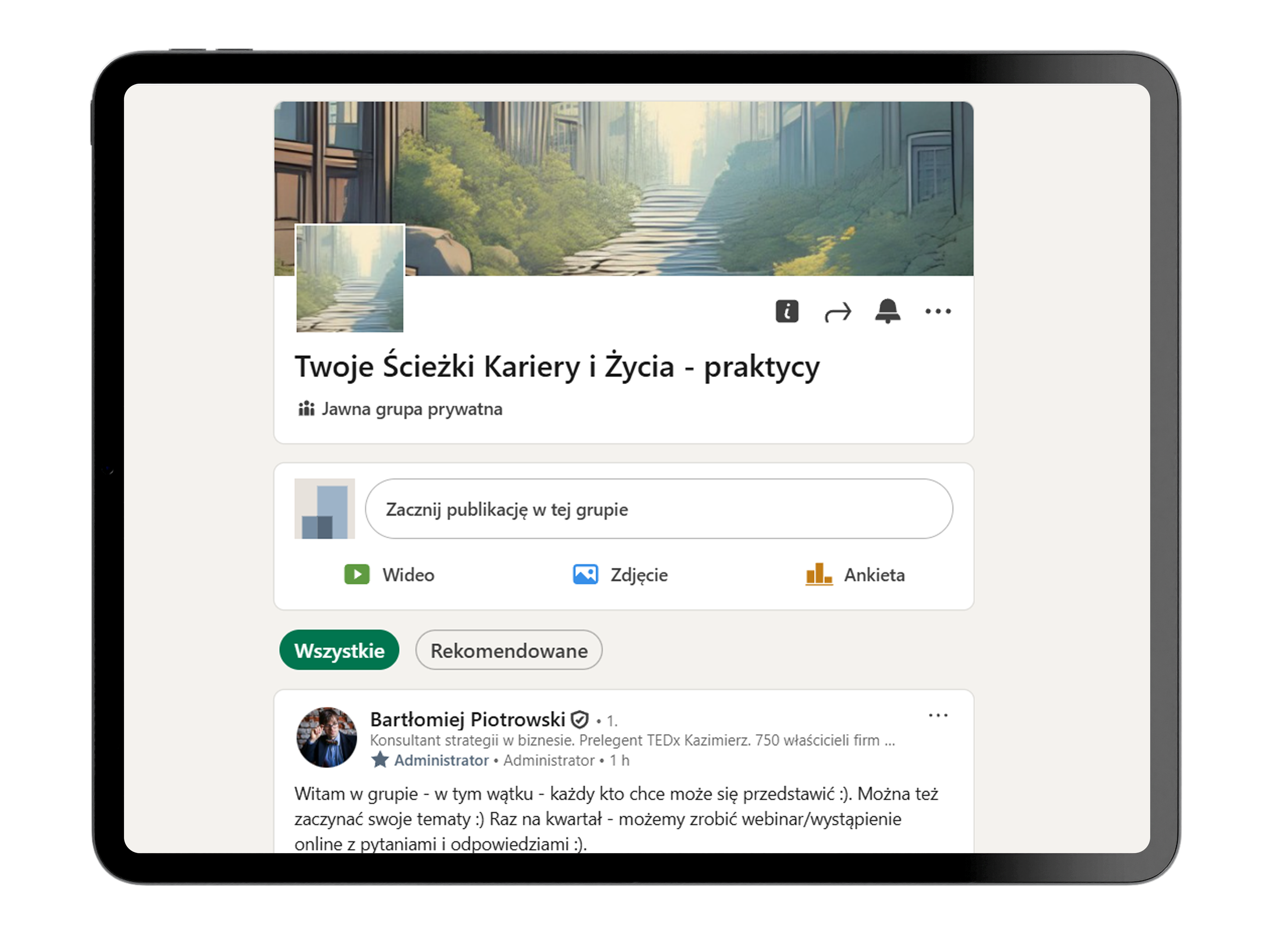 Twoje Sciezki Kariery dostep do grupy